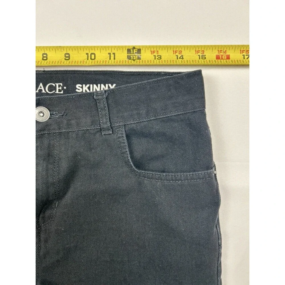 THE CHILDREN'S PLACE Boys Black Skinny Jeans Size 16 - Excellent Pre-Loved
